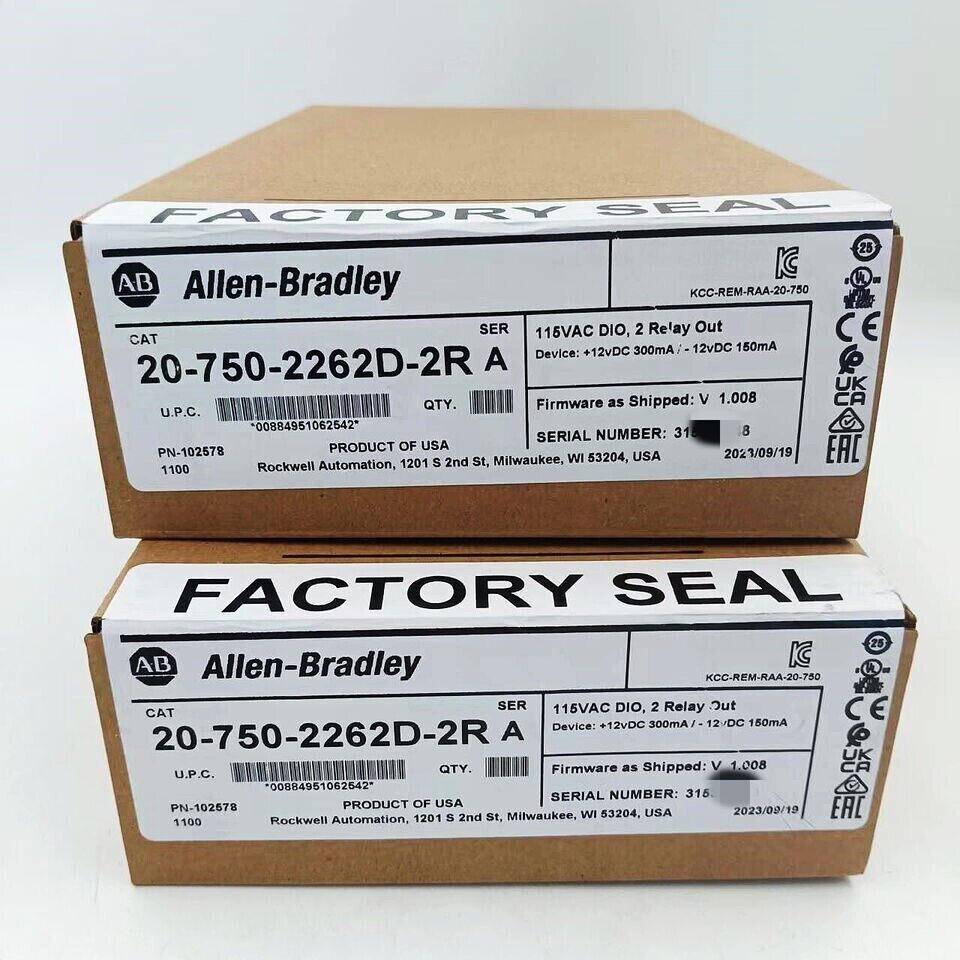 Sealed Allen Bradley 20-750-2262D-2R SER A PowerFlex 750 115V Module - High-Performance Power Solution - ALLEN BRADLEY