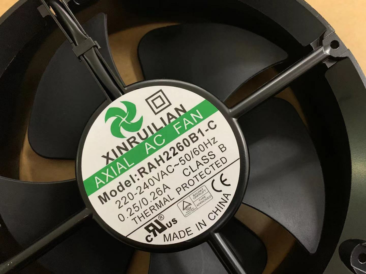 new XINRUILIAN RAH2260B1-C 220V 0.26A 22060 22CM 2-wire high temperature cooling fan - XINRUILIAN