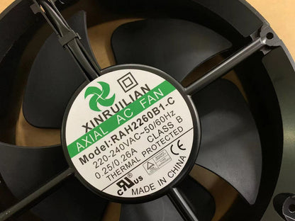 new XINRUILIAN RAH2260B1-C 220V 0.26A 22060 22CM 2-wire high temperature cooling fan - XINRUILIAN