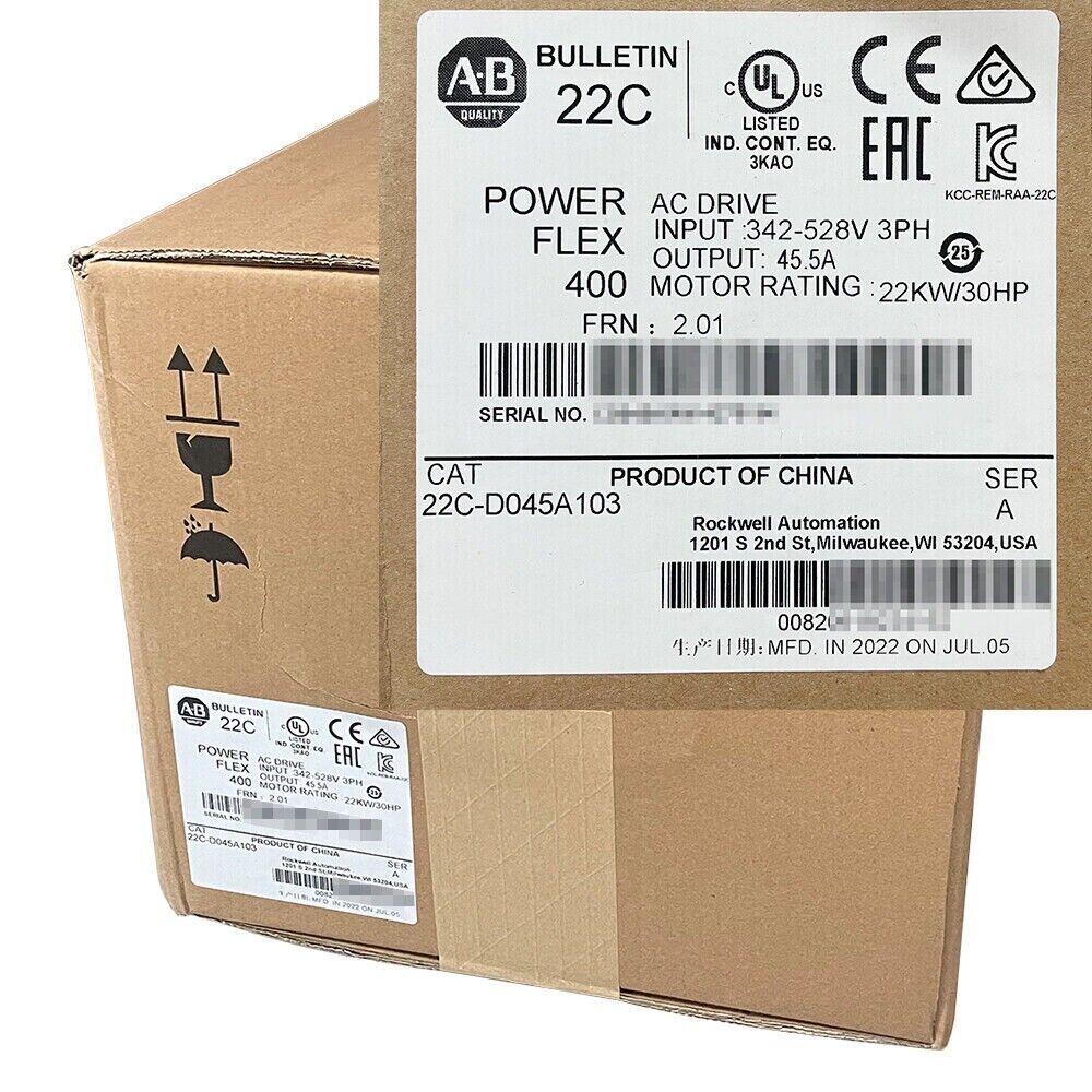 New Sealed PowerFlex 400 AC Drive, 22C-D045A103 - SEALED PRODUCTS