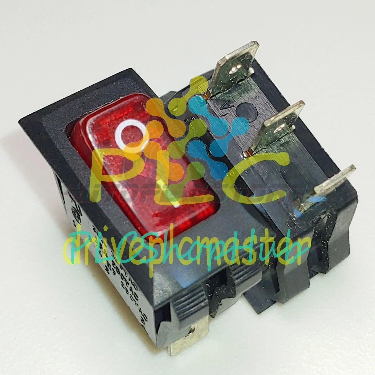 CANAL HB SERIES Red Lamp Rocker Switch 3 Pins 2 Positions 20A 125VAC 16A 250VAC