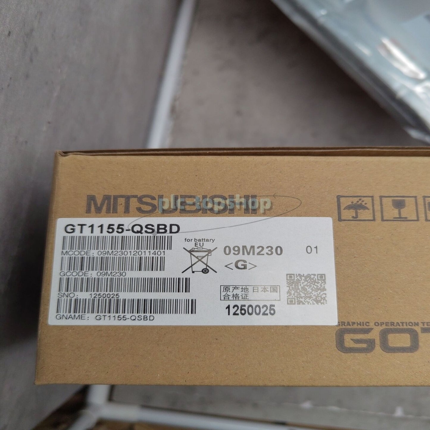 MITSUBISHI GT1155-QSBD Panel HMI GT1155QSBD Fast Ship PLC 1PCS - MITSUBISHI