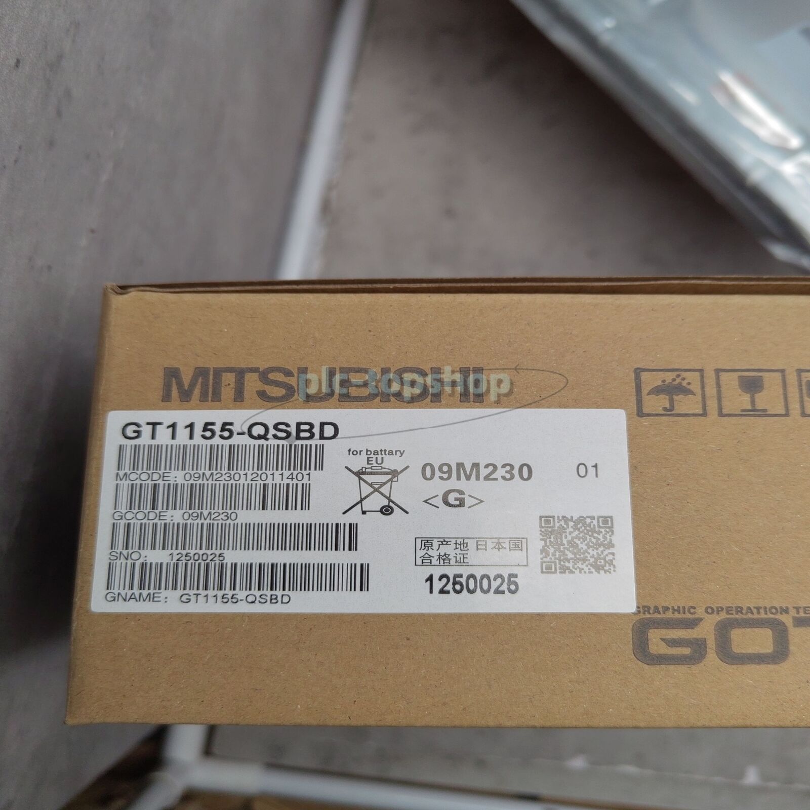 MITSUBISHI GT1155-QSBD Panel HMI GT1155QSBD Fast Ship PLC 1PCS - MITSUBISHI