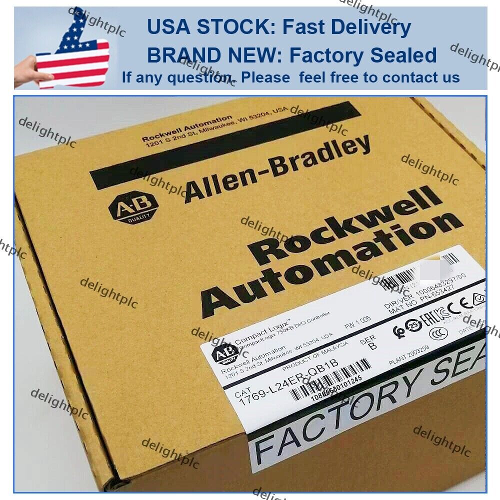Allen-Bradley 1769-L24ER-QB1B CompactLogix 750KB Controller - ALLEN-BRADLEY