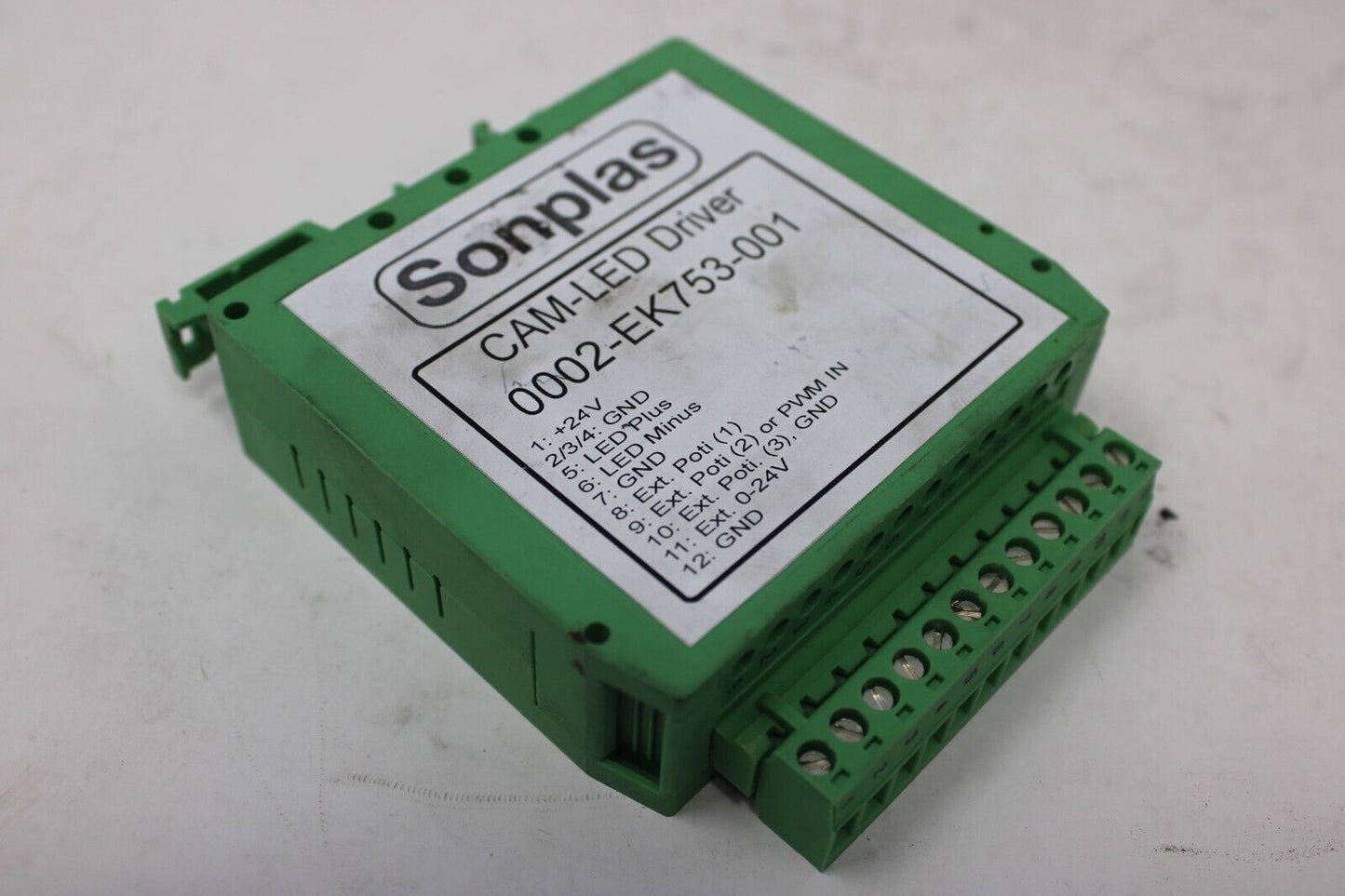used Sonplas 0002-EK753-001 CAM-LED Driver - SONPLAS