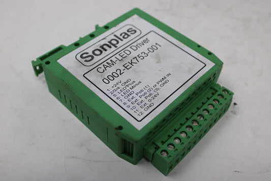 used Sonplas 0002-EK753-001 CAM-LED Driver - SONPLAS