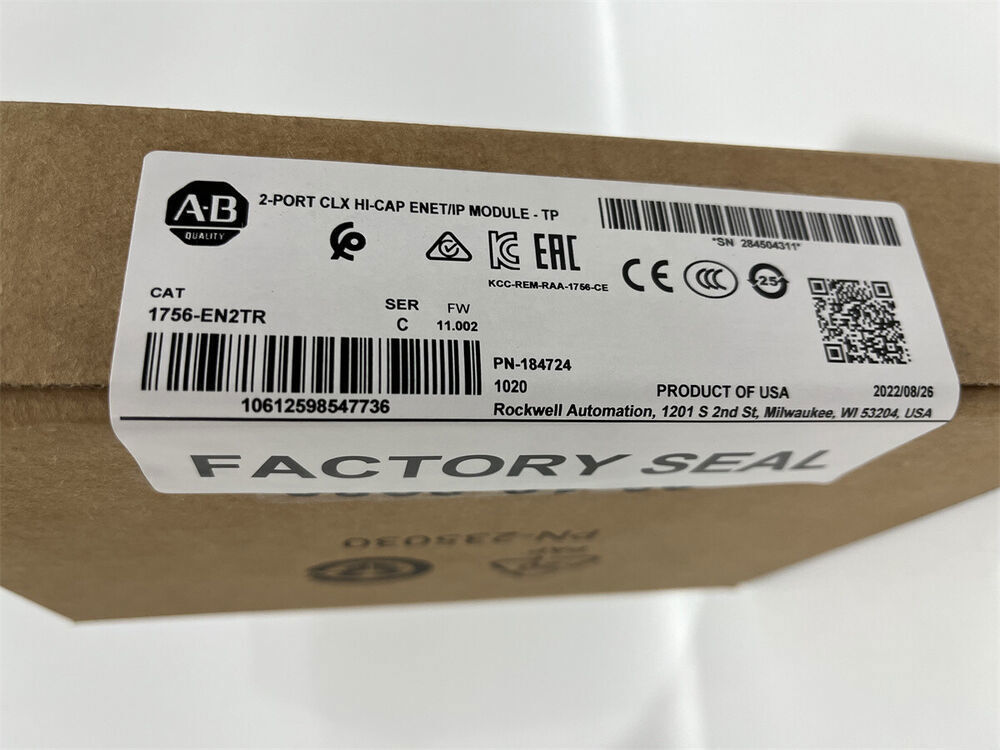 Allen-Bradley 1756-EN2TR SERC Module 2-PORT ENET/IP Factory Sealed - ALLEN-BRADLEY