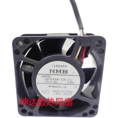 NMB 06025VA-12N-CL 6025 DC12V 0.35A 6CM 3-Wire Waterproof Cooling Fan