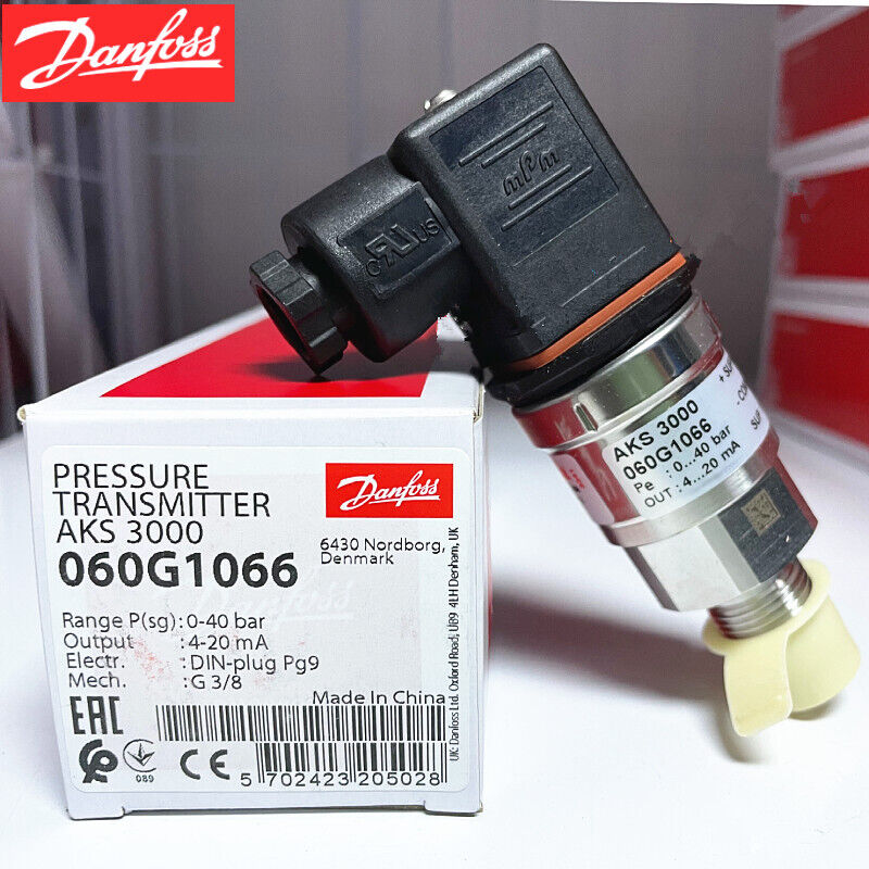 new 1pcs Danfoss AKS3000 060G1066 0-40bar Pressure Transmitter Sensor