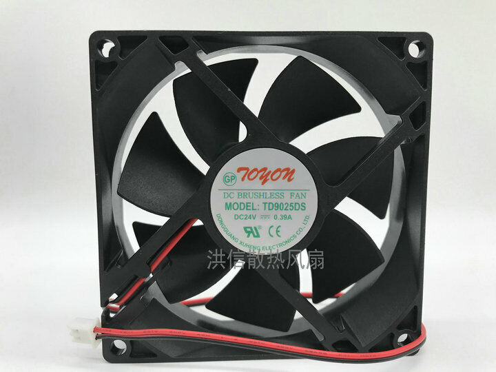 new 1 PCS TOYON Fan TD9025DS DC 24V 0.39A 9CM 9025 2 Pin cooling fan - TOYON