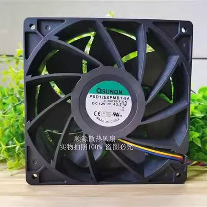 new SUNON PSD12E0PMB1-8A 14038 DC12V 43.2W 14CM Cooling Fan - SUNON