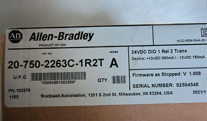 Allen-Bradley 750 24V Tran IO Option Module 20-750-2263C-1R2T - ALLEN-BRADLEY