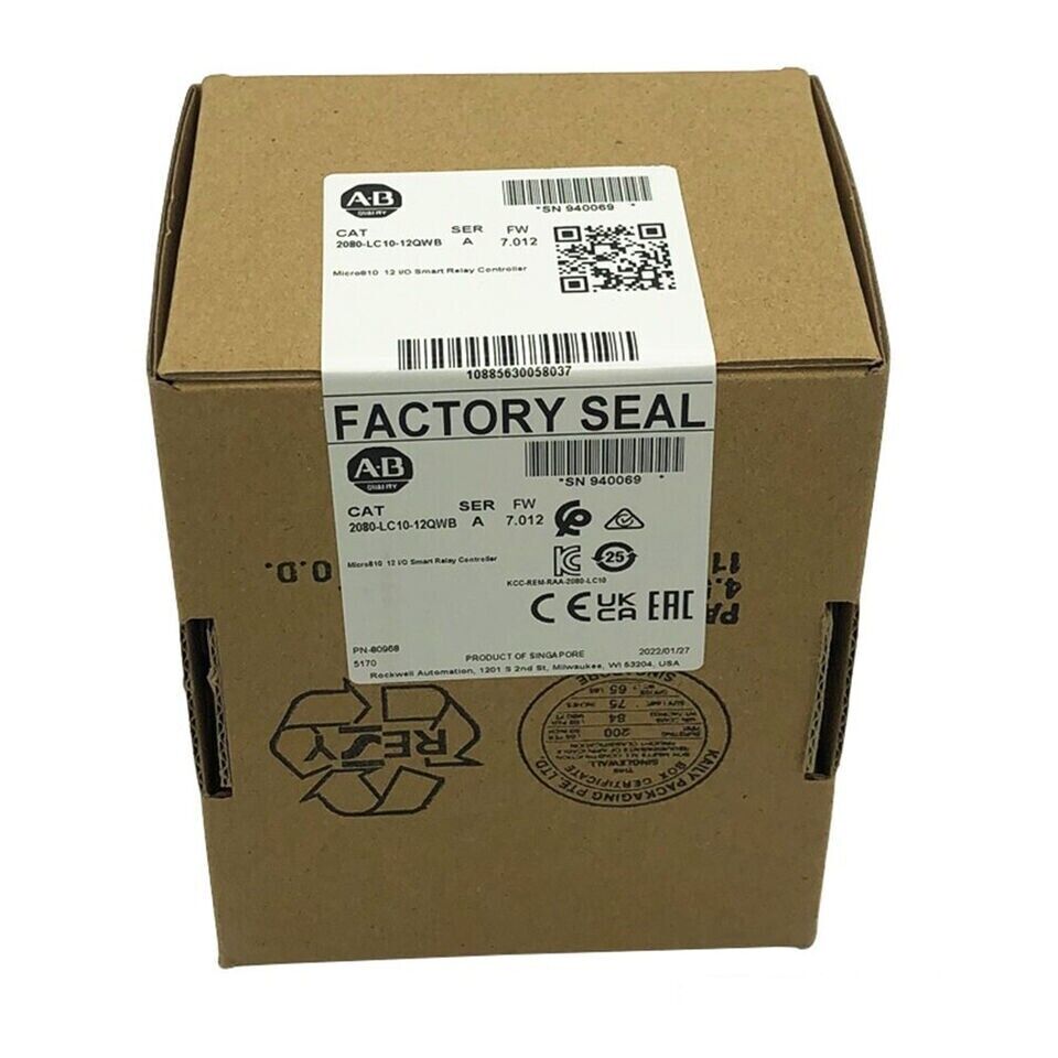 Allen-Bradley 2080LC1012QWB Controller NEW Micro810 12 Cores AI Enabled Industrial Automation - ALLEN-BRADLEY
