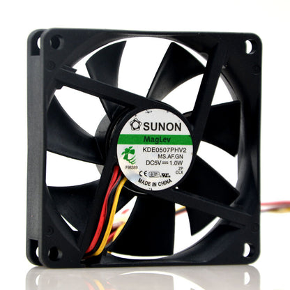 1pcs SUNON KDE0507PHV2 7015 7CM 5V 1.0W 0.2A 70mm 3-wire cooling fan 3pin