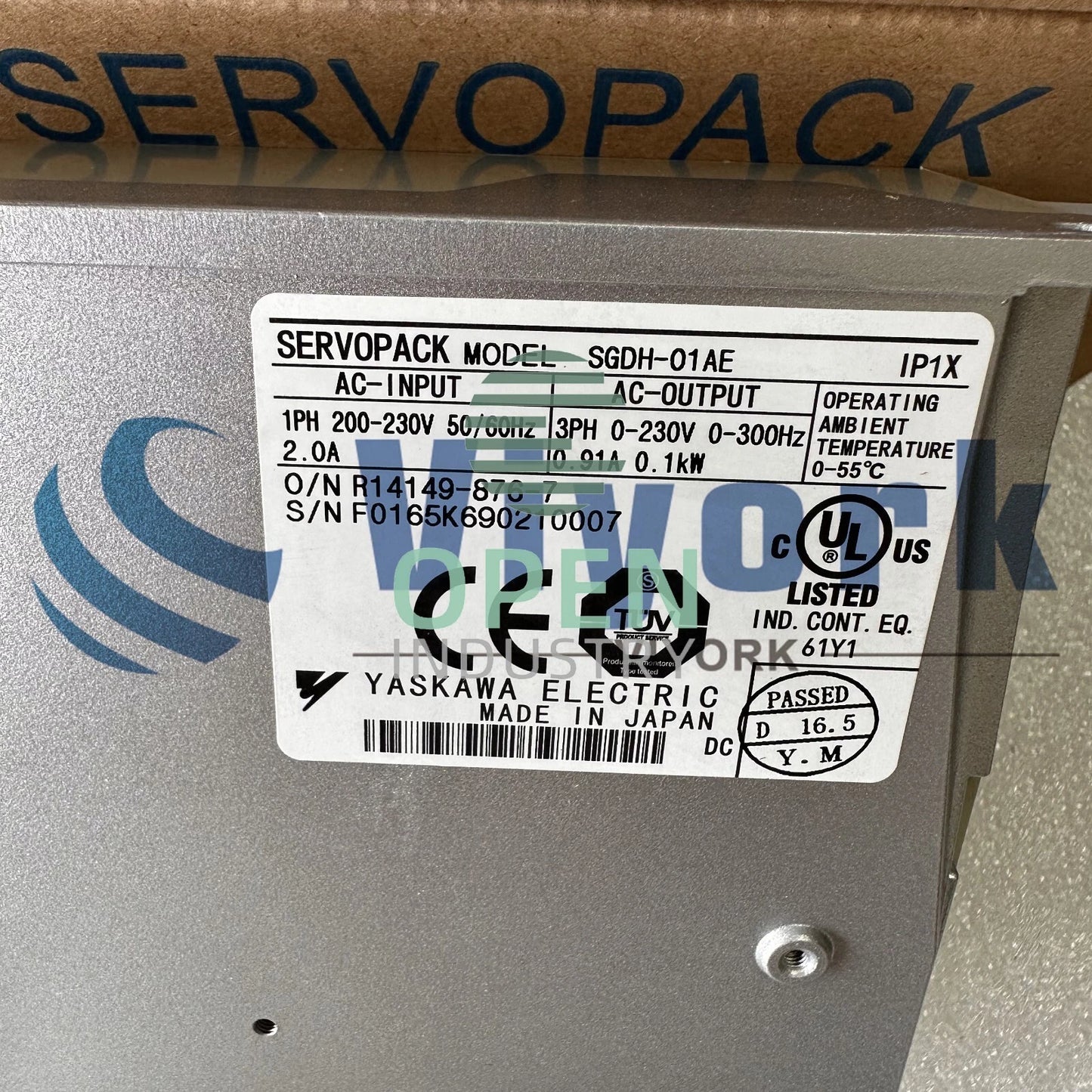 1PCS Yaskawa SGDH-01AE SERVO DRIVE 200-230V IN 0-230V 100W