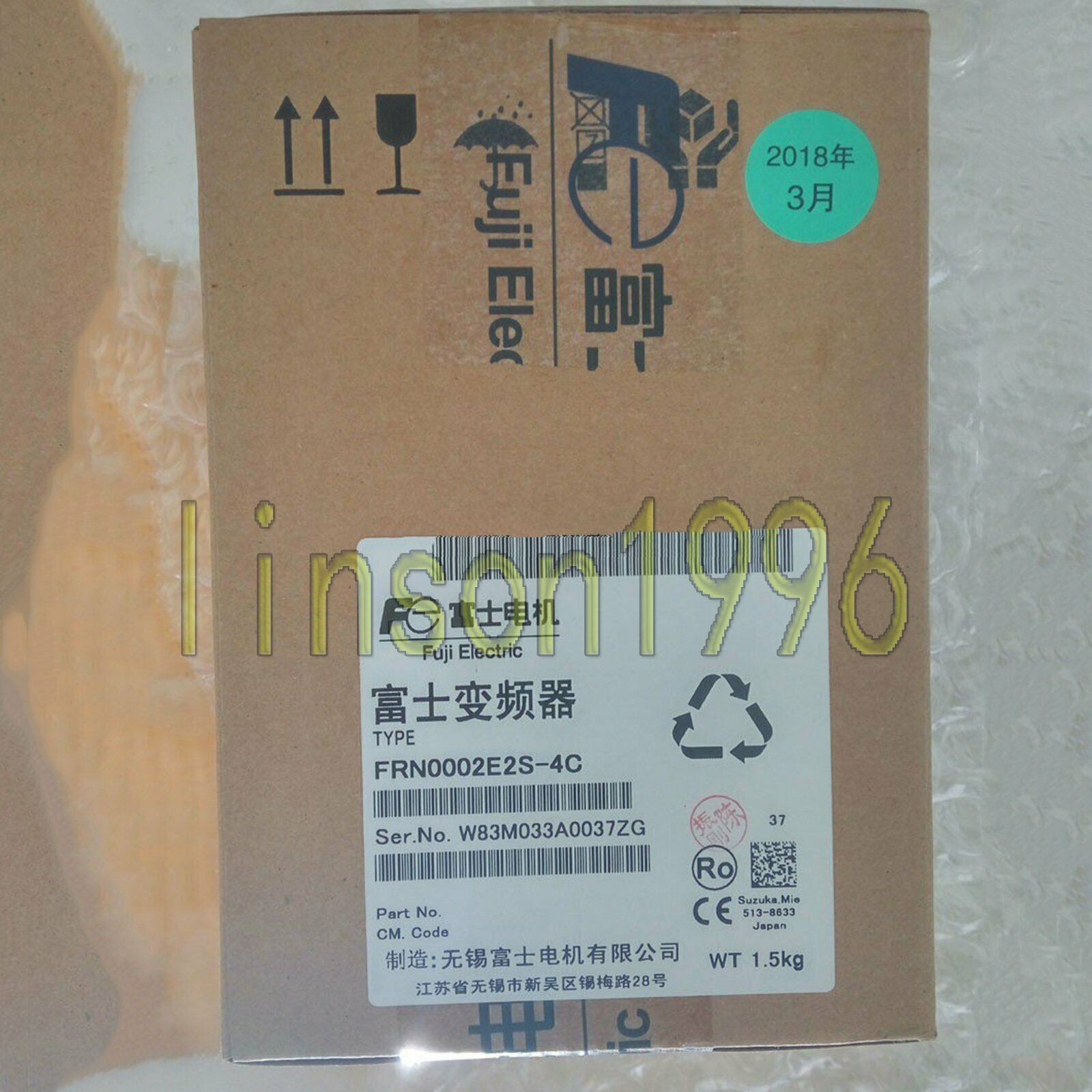 New One Fuji Inverter FRN0002E2S-4C 0.75KW 2.1A - ONE FUJI