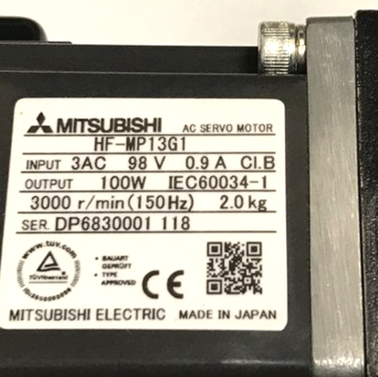 MITSUBISHI HF-MP13G1 Servo Motor - New - MITSUBISHI
