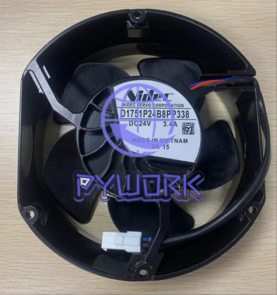 1x for NIDEC D1751P24B8PP338 Inverter Cooling Fan DC24V 3.4A 4Pin~