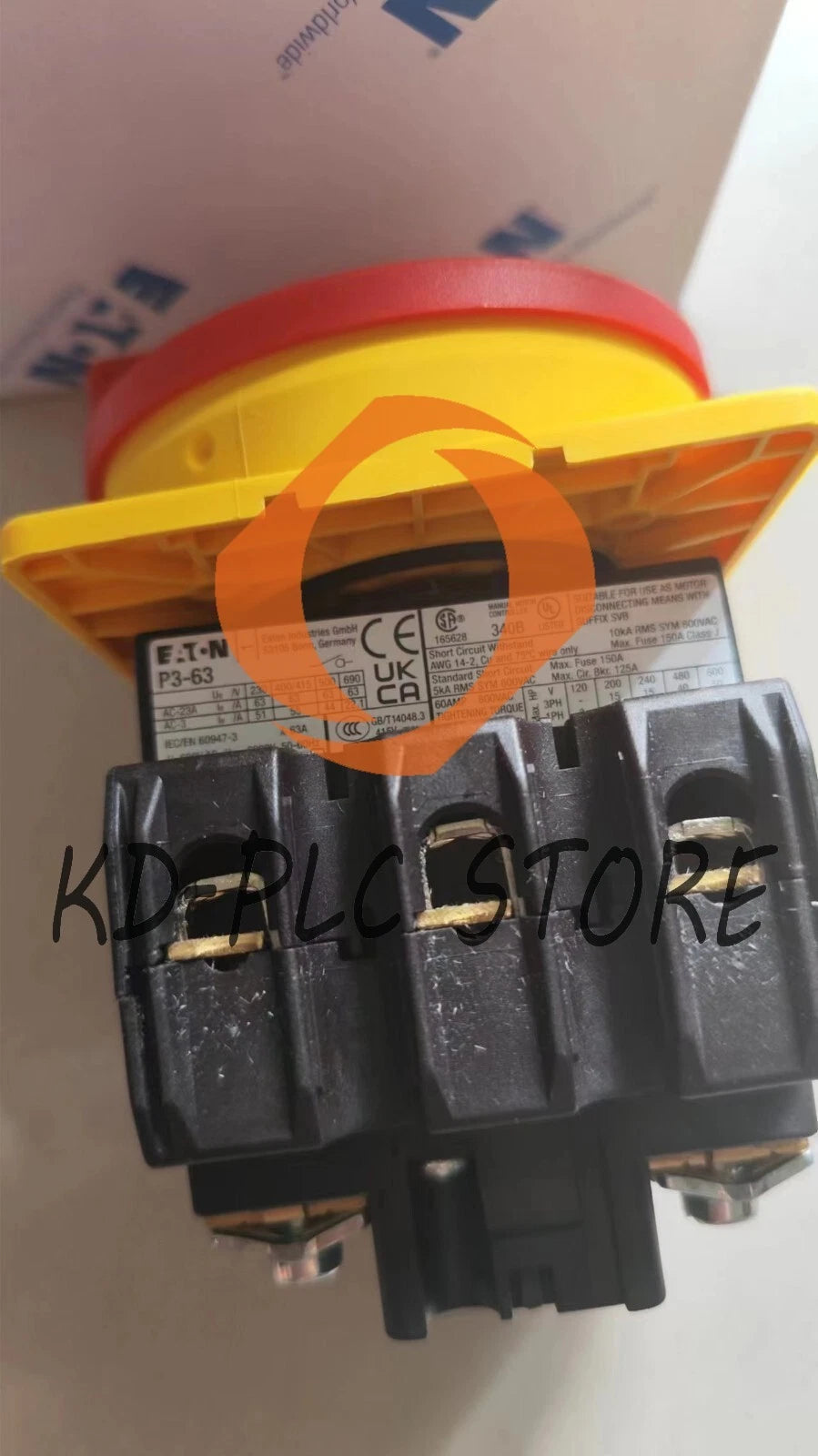 1PCS EATON/MOELLER P3-63 Load isolation switch P3-63/EA/SVB 63A
