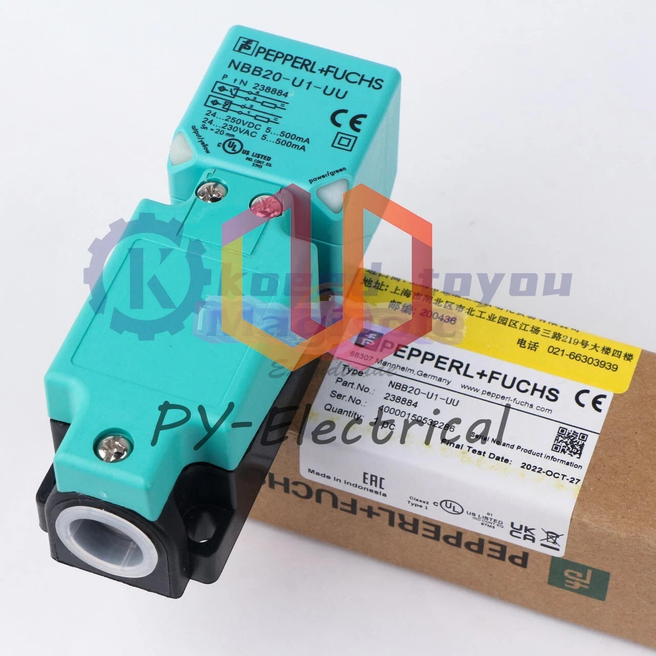 One Pepperl+Fuchs NBB20-U1-UU 238884