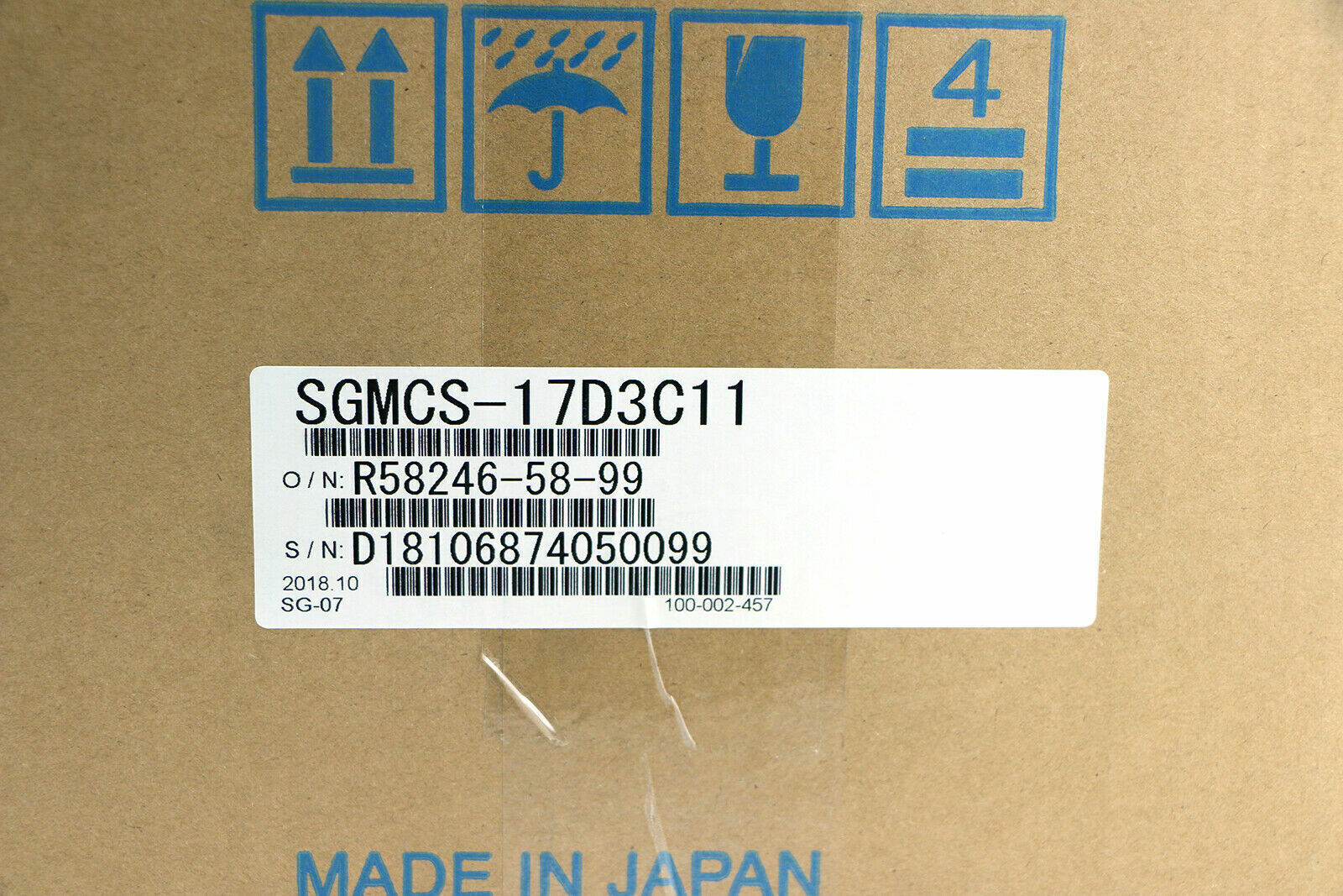 new 1PC YASKAWA SGMCS-17D3C11 AC Servo Motor SGMCS17D3C11 In Box - YASKAWA