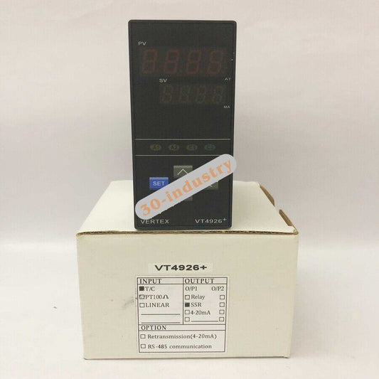 1PCS VERTEX Temperature Controller VT4926+ with SSR and TC Features - VERTEX