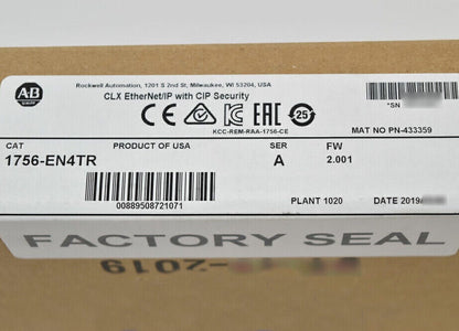 Allen-Bradley 1756-EN4TR ControlLogix 2 Port Factory Sealed - ALLEN-BRADLEY