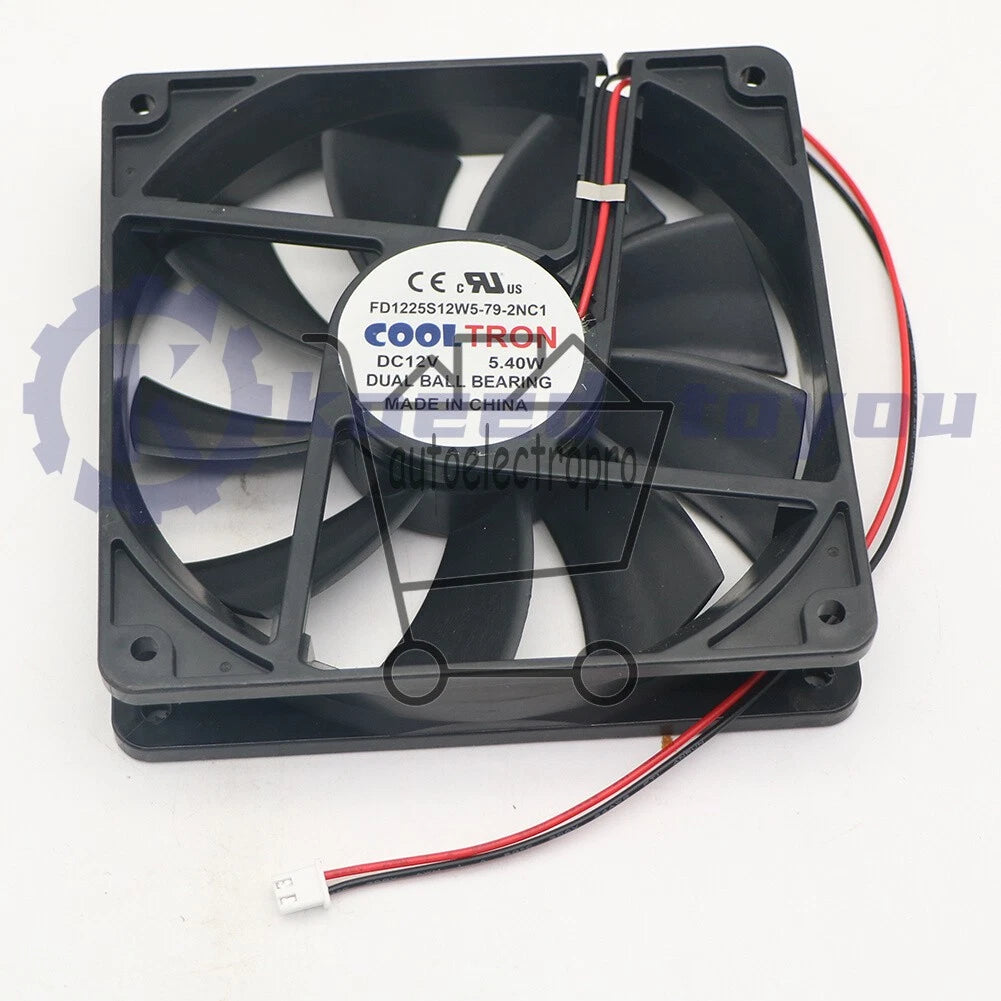 1PCS COOLTRON Fan FD1225S12W5-79-2NC1 12V 5.40W 2 wire cooling fan