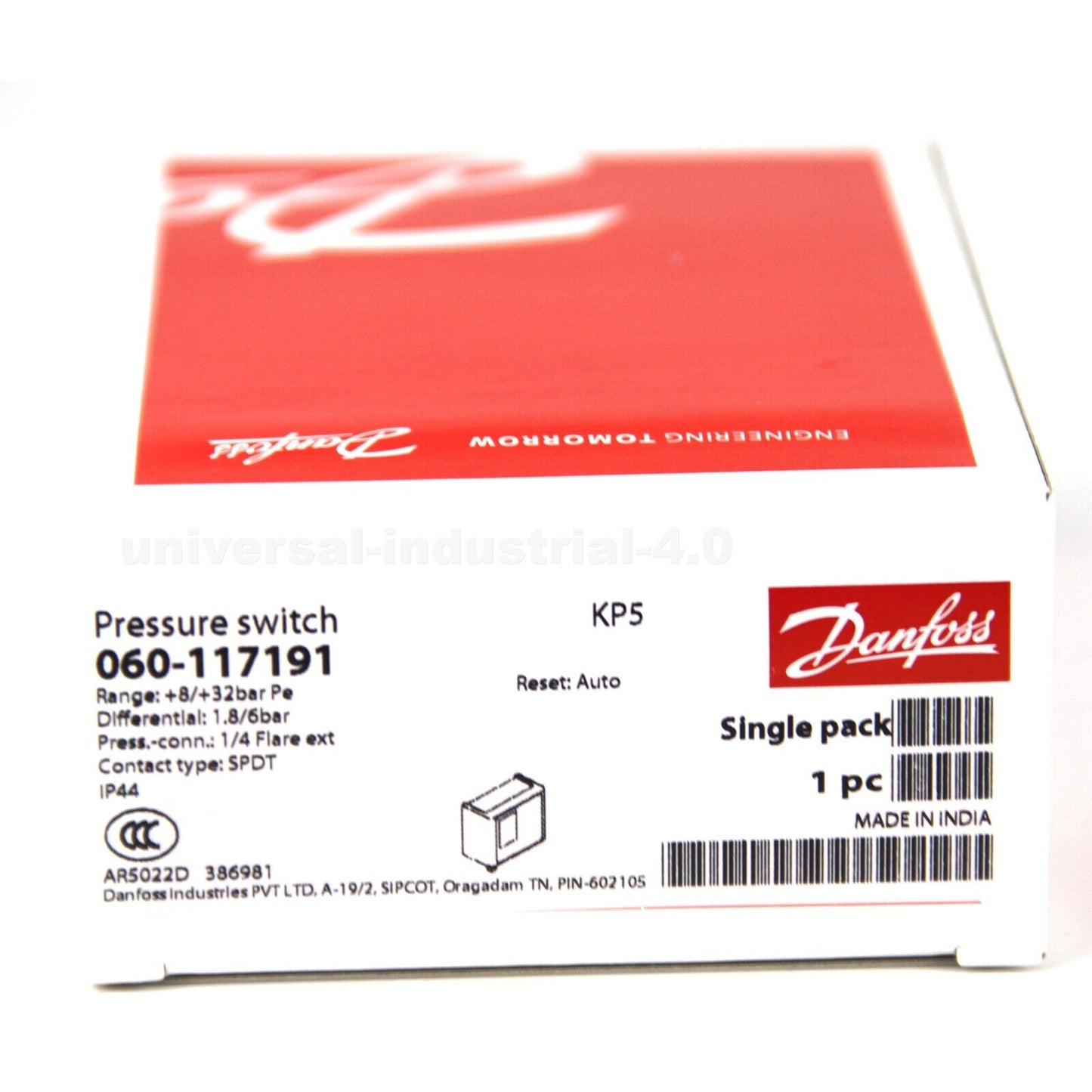 DANFOSS KP5 060-117166 060-117191 Pressure Control |danfoss pressure control |danfoss pressure control system |danfoss pressure control products - DANFOSS
