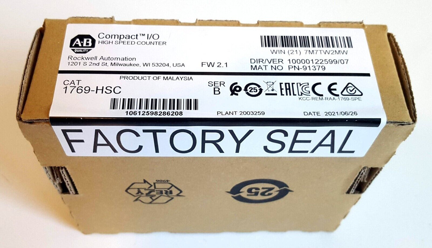 Allen Bradley 1769-HSC CompactLogix High Speed Counter Module - C - ALLEN BRADLEY