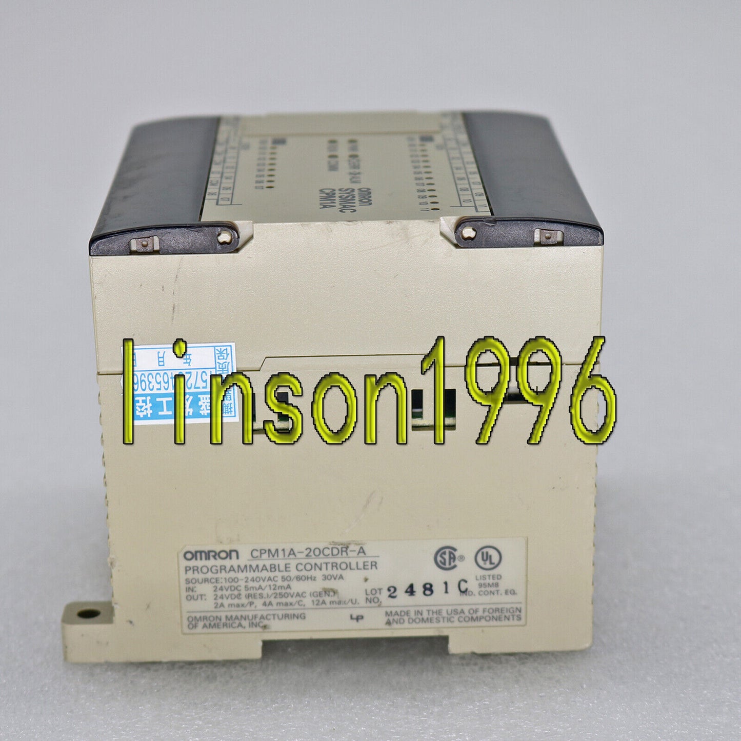 Used Omron ONE PLC CPM1A-20CDR-A Programmable Controller - OMRON