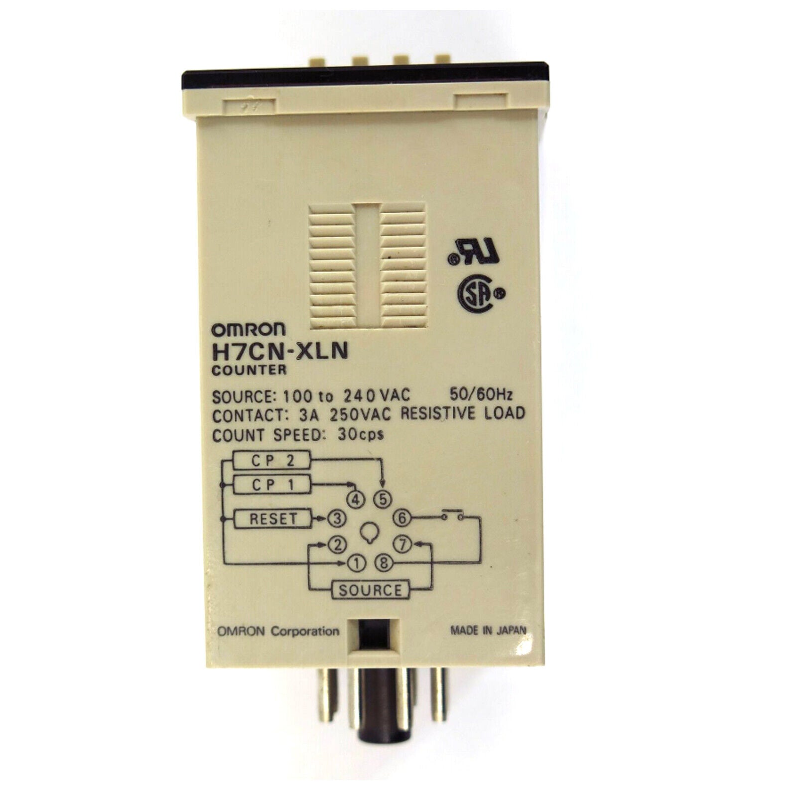 OMRON H7CN-XLN Counter Digital Up preset 120-240V - OMRON