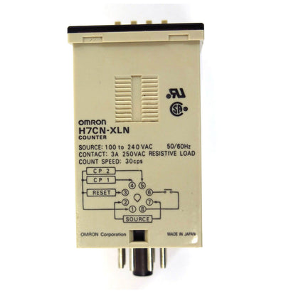 OMRON H7CN-XLN Counter Digital Up preset 120-240V - OMRON
