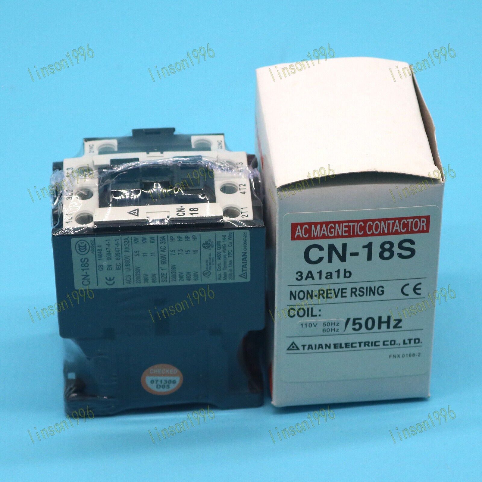TECO CN-18S 110V AC Contactor - TECO