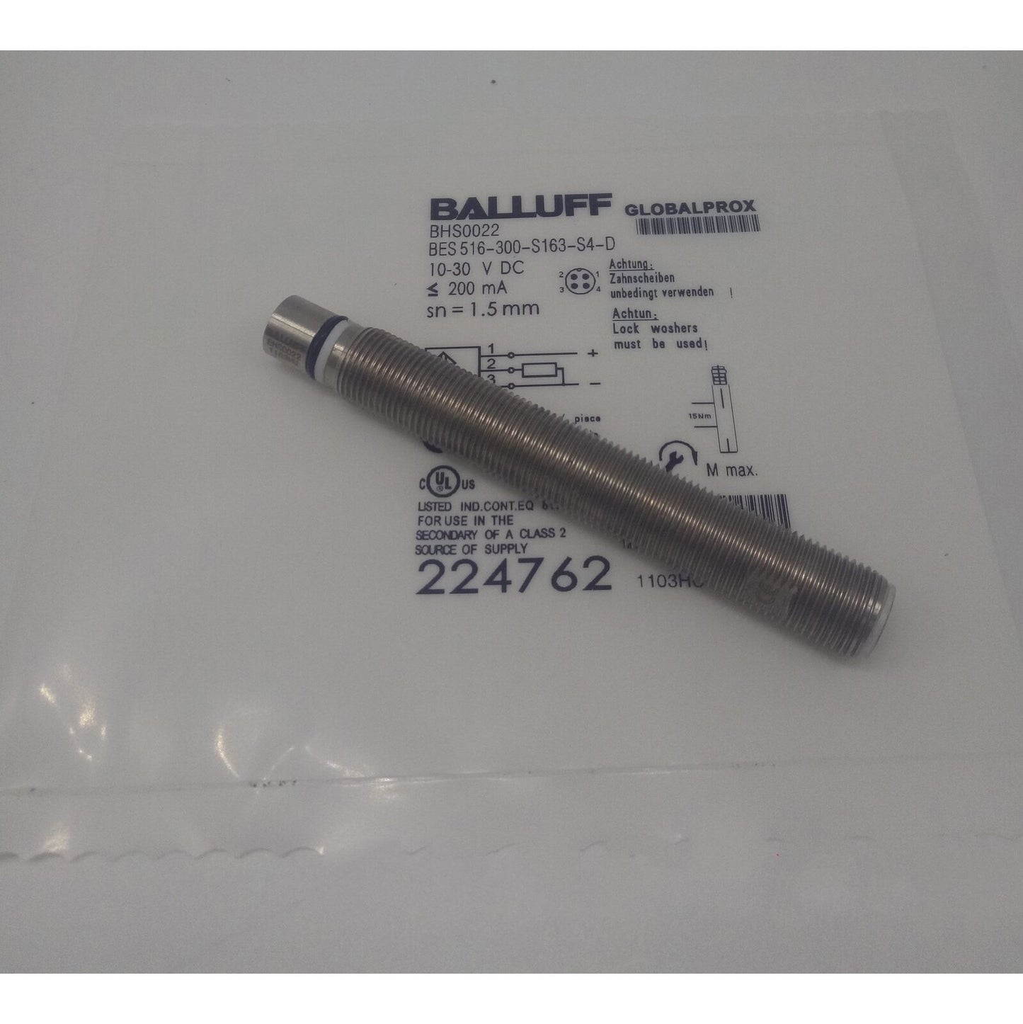 ONE BALLUFF SENSORS BES 516-300-S163-S4-D Proximity Sensor Fast Ship - ONE BALLUFF