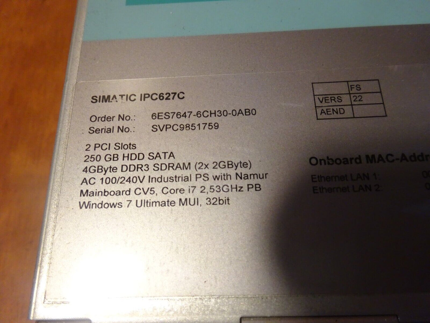Brand New Module 6ES7647-6CH30-0AB0 - KOEED