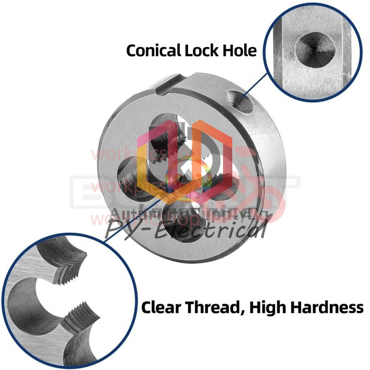 M8 X 0.5 Tap and Die Set Left Hand, M8X0.5 Machine Thread Tap and Round Die