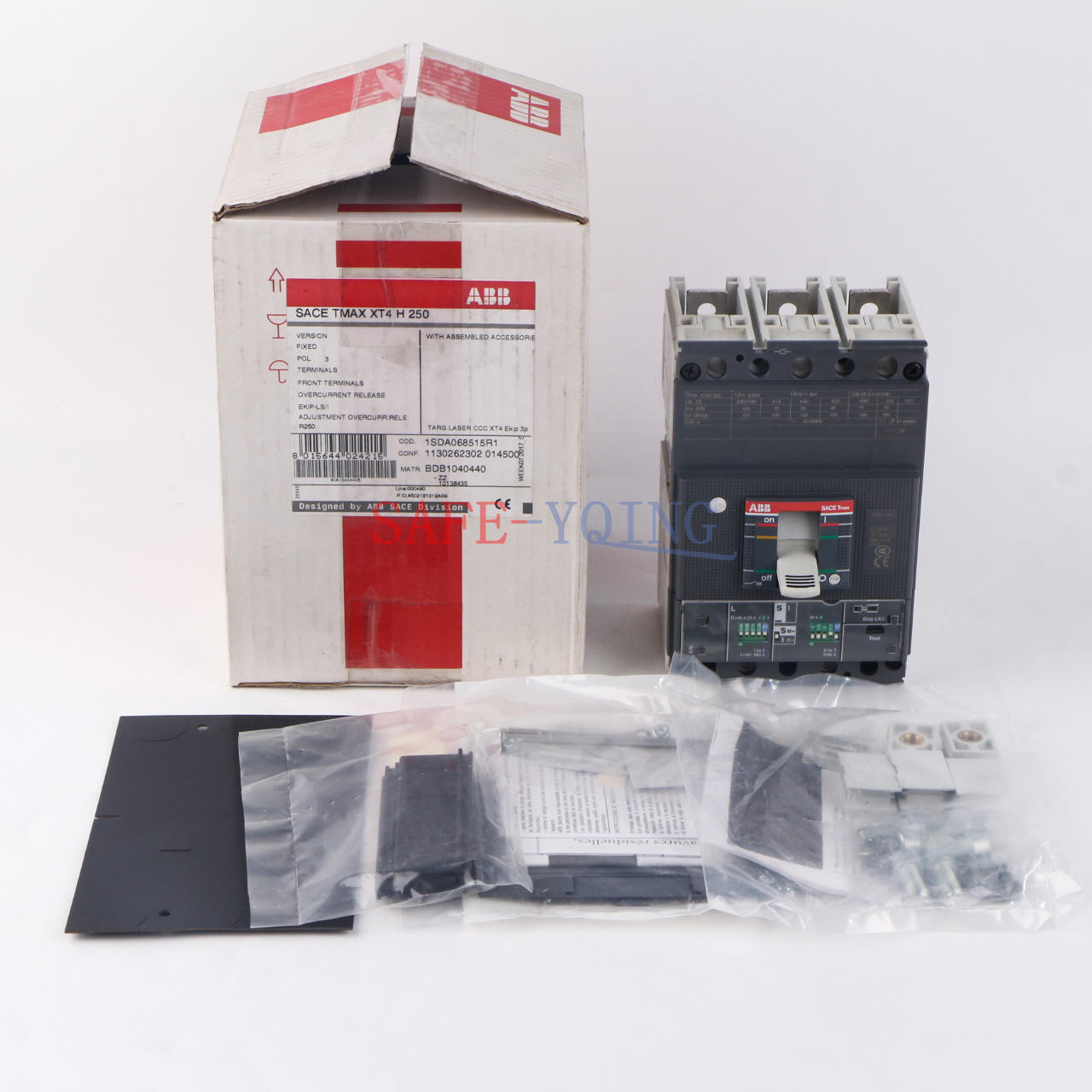 new ONE ABB SACE TMAX XT4H250 3P Electric Circuit Breaker - ABB