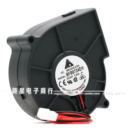 1pcs Delta BFB0724EH 7530 7CM 24V 0.53A Double Ball Turbine Cooling Fan 2pin