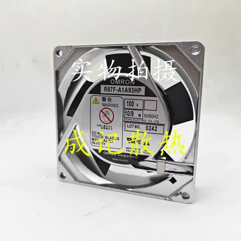 OMRON R87F-A1A93HP 100V 10/9W 92*25MM Aluminum Frame AC Fan