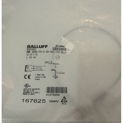 Balluff Magnetic Sensor BMF 204K-PS-C-2A-SA2-S49-00, Fast - BALLUFF