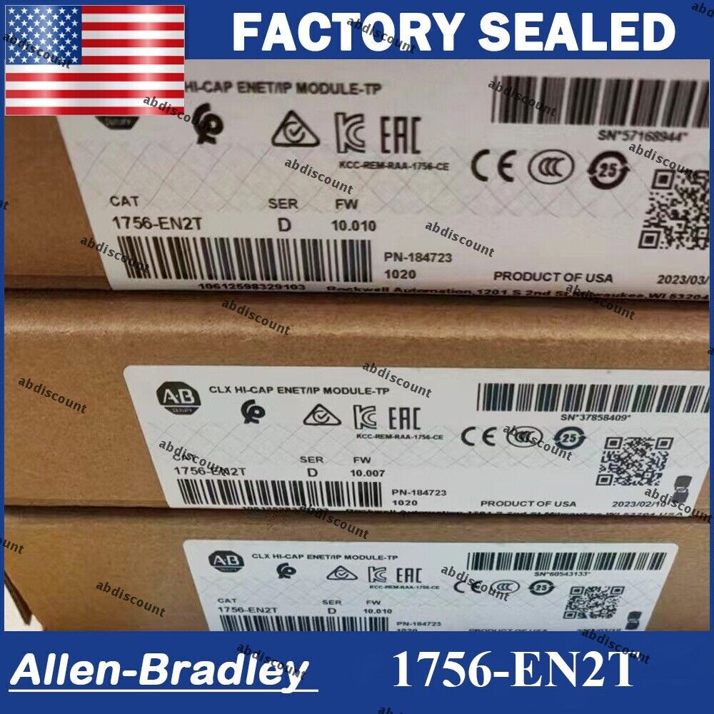 ControlLogix AB 1756-EN2T Ser C EtherNet/IP Module 1756EN2T Factory Sealed - CONTROL LOGIX