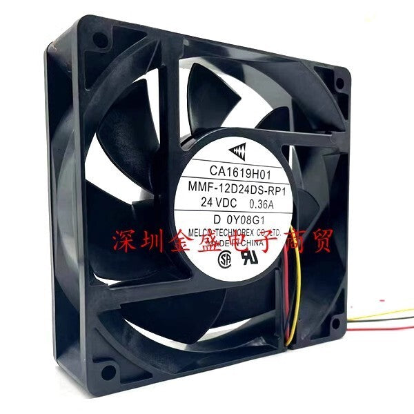 Mitsubishi MMF-12D24DS-RP1 24VDC 0.36A 12CM 3-Wire Inverter Cooling Fan