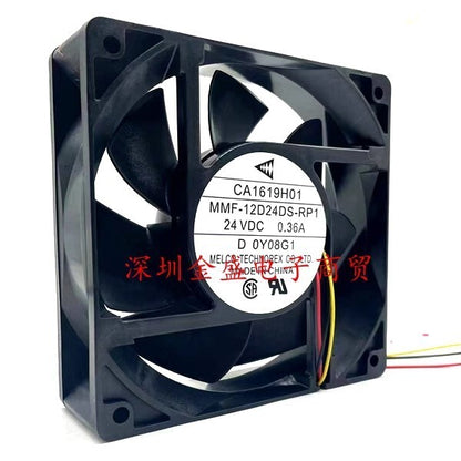 Mitsubishi MMF-12D24DS-RP1 24VDC 0.36A 12CM 3-Wire Inverter Cooling Fan