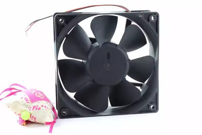 Delta WFB1212HE 12038 DC12V 0.60A 2-Wire Dual Ball Cooling Fan