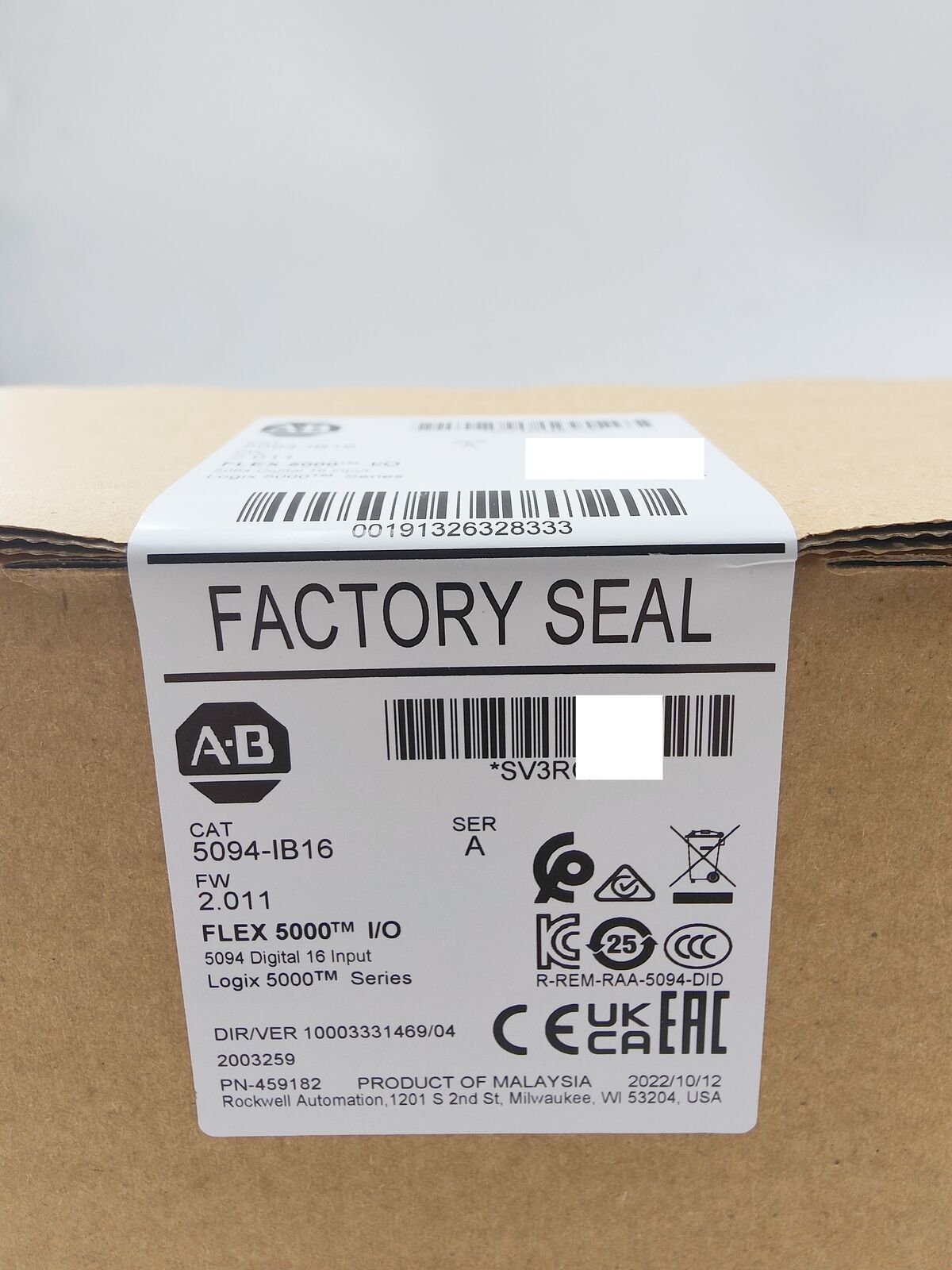 Allen Bradley Flex Logix 5000 DC Input Module 5094-IB16 - ALLEN BRADLEY