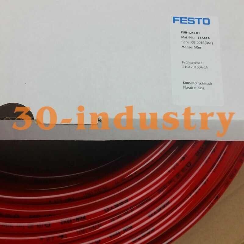 FESTO PUN-12X2-RT Pneumatic Hose 50m Plastic Tubing - FESTO