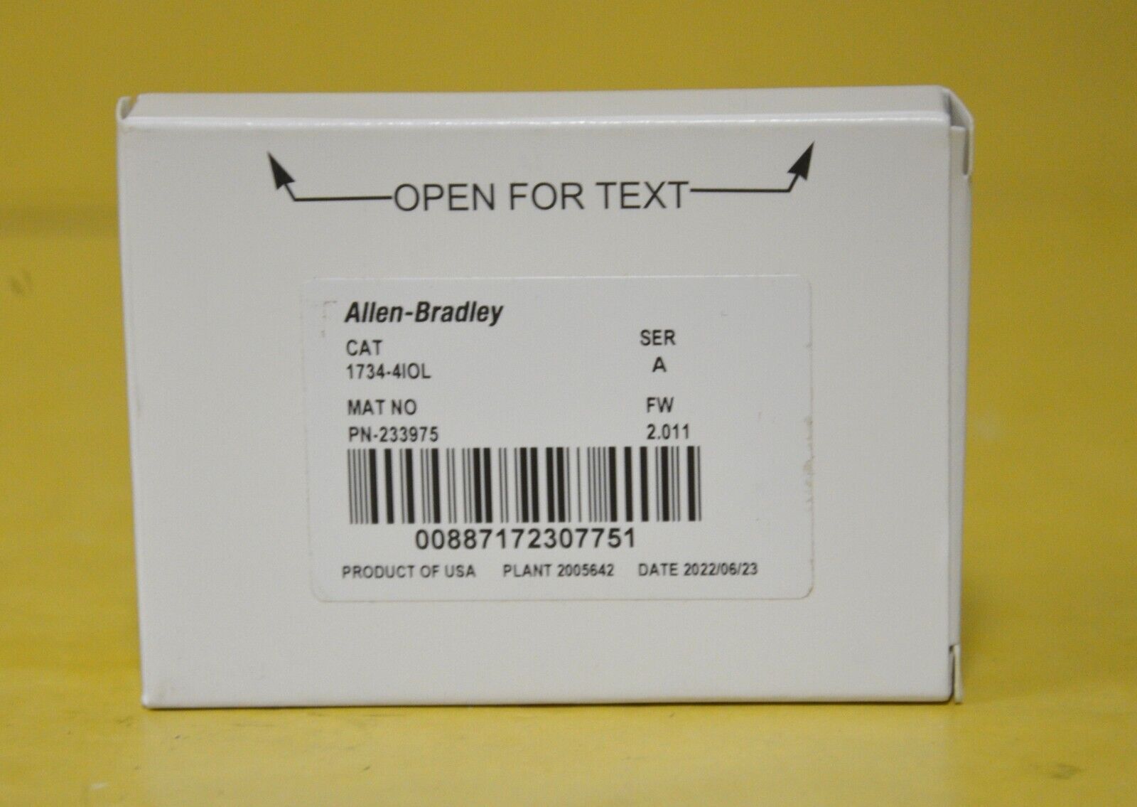Allen Bradley 1734-4IOL Ser A Point 4-Ch IO-Link Module - ALLEN BRADLEY