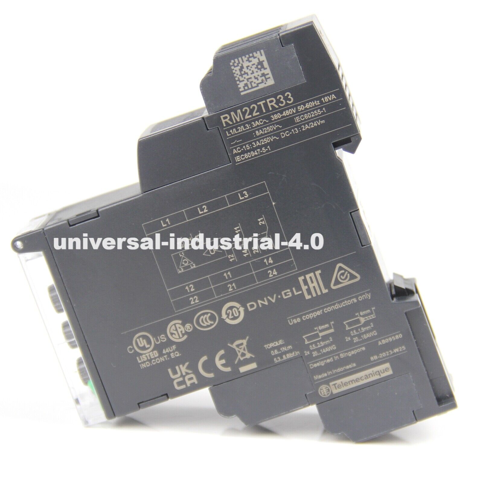 Schneider RM22TR33 Voltage Control Relay - SCHNEIDER ELECTRIC