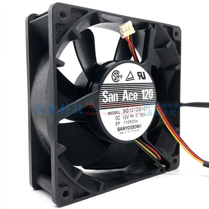 Sanyo 9G1212G1071 12V 0.98A 12038 12CM 12cm 3-wire high airflow cooling fan